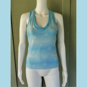 ADIDAS Pale Blue Sports Top Bra Gym Wear S